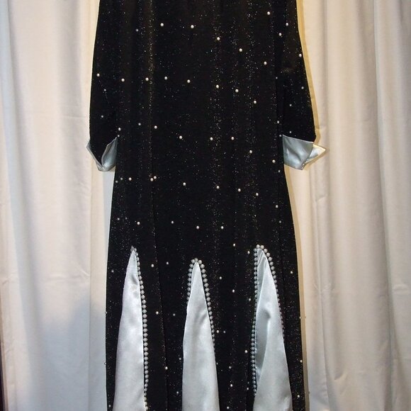 New Black and White Evening Stretchy Custom Made Dress in Chanel Style - Picture 4 of 6